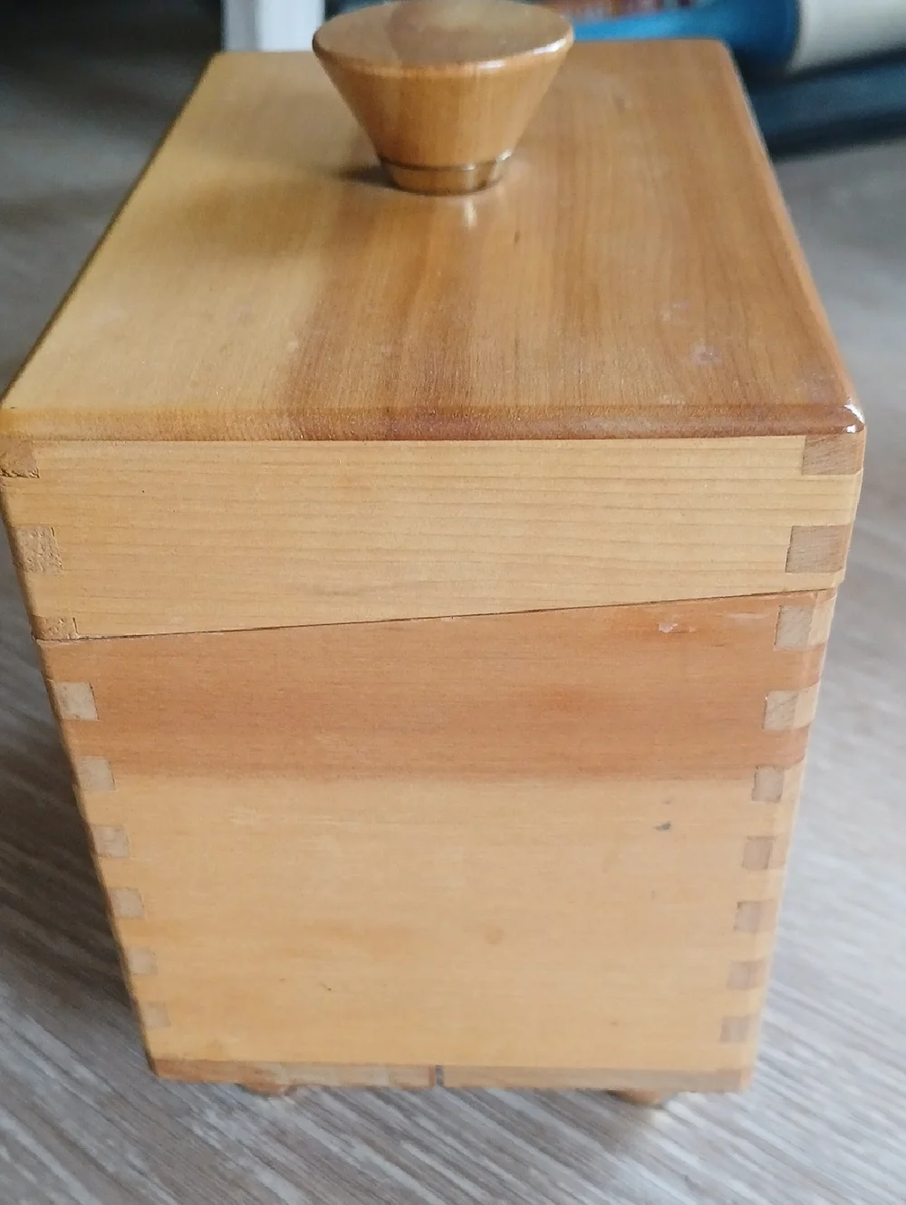 Woodpecker Woodware Japan Wood Jewelry Box with Geometric Inlay Light Honey MCM